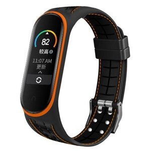 Ремінець Twoline Strap для Xiaomi Mi Band 5 6 Orange