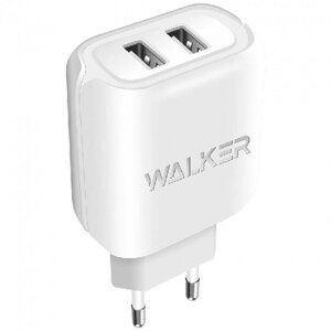 Зарядний пристрій Walker WH27 2xUSB 2.1A Білий