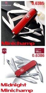 Ніж Victorinox MiniChamp MIDNITE Alox Spartan Lite Huntsman Lite