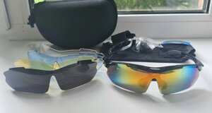 Тактичні окуляри з поляризацією oakley 5 лінз і з пполіризацією