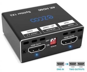 1 2 розгалужувач HDMI 2.0, скалер сплітер