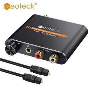 Цифро аналоговий аудіо конвертер декодер звуку. Neoteck DAC 192 кГц.