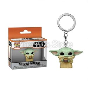 Брелок Funko POP Star Wars - The Child with Cup