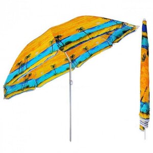 Пляжна парасолька з нахилом 180см Umbrella AntiUV пальми