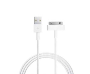 USB кабель для iPhone 4 30 pin 1m білий