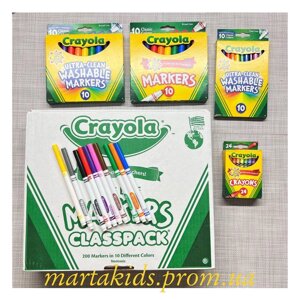 Фломастери воскові олівці Crayola крайола