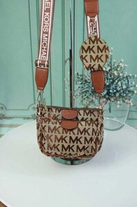 Сумка жіноча Michael Kors Майкл Корс крос-боді 3 в 1 коричнева