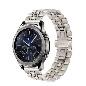 Ремінець BeWatch classic сталевий Link для Samsung Gear S3 Silver