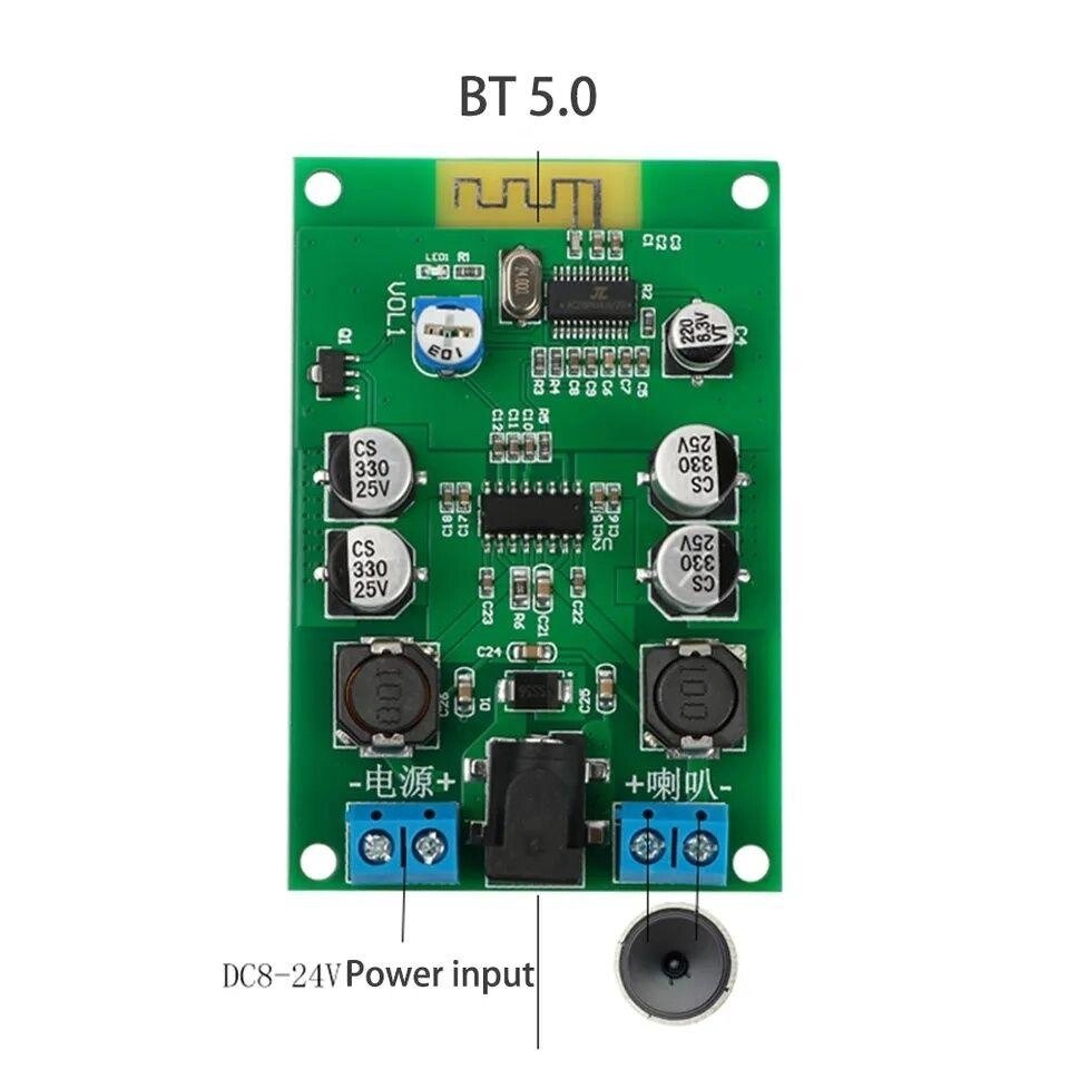 Підсилювач потужності звуку Bluetooth 5.0 моно 60 W, одноканальний. саб від компанії ARTMOS - Інтернет магазин - фото 1