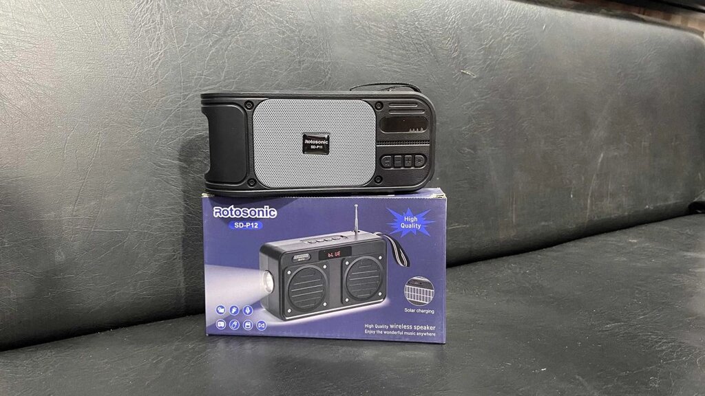 Портативна колонка ROTOSONIC SD P12 BT, FM, Bluetooth, SD, USB від компанії ARTMOS - Інтернет магазин - фото 1