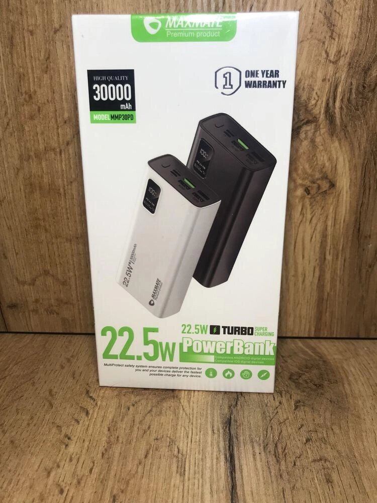 Повербанк Power Bank 30000 mAh Maxmate MMP30PD 22.5W Павербанк від компанії ARTMOS - Інтернет магазин - фото 1