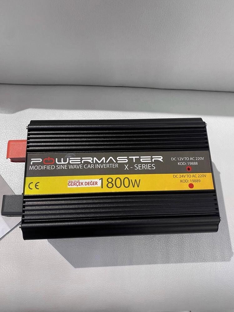 Powermaster Pwr1800-12 12 B, 1800 Вт, інвертор тягне казан від компанії ARTMOS - Інтернет магазин - фото 1