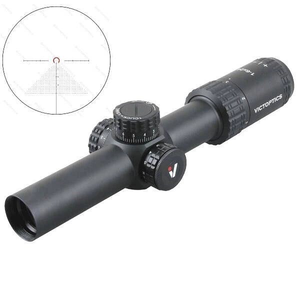 Приціл оптичний Vector optics S6 1-6X24 SFP FDE, Black. Ar15/Ак від компанії ARTMOS - Інтернет магазин - фото 1