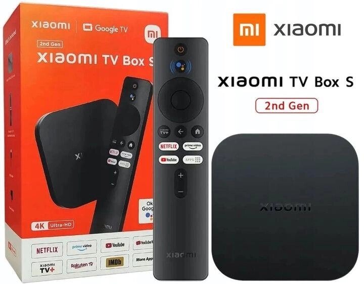 Приставка Xiaomi Mi Box S 4K Gen2 смарт бокс smart TV stick т2 плеєр від компанії ARTMOS - Інтернет магазин - фото 1