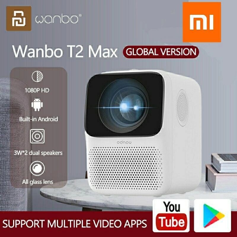 Проектор Xiaomi Wanbo T2 Max HDR телевізор samsung lg yamaha sony PS від компанії ARTMOS - Інтернет магазин - фото 1