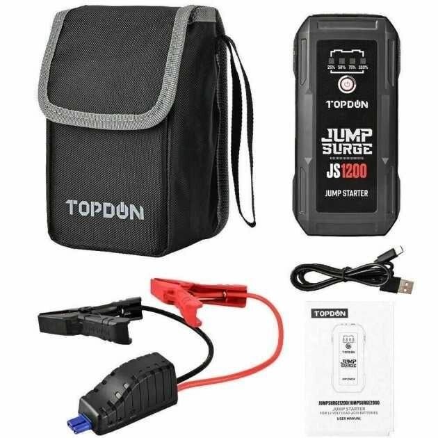 Пуско-зарядний пристрій Jump Starter TOPDON JS1200, 1200А від компанії ARTMOS - Інтернет магазин - фото 1