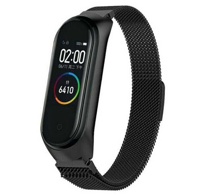 Ремінець для Xiaomi Mi Band 6/5 Milanese Magnetic Band Black від компанії ARTMOS - Інтернет магазин - фото 1