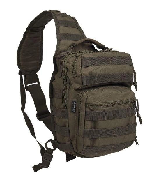 Рюкзак однолямковий 9Л Олива Mil-Tec ONE STRAP ASSAULT (14059101-9) від компанії ARTMOS - Інтернет магазин - фото 1