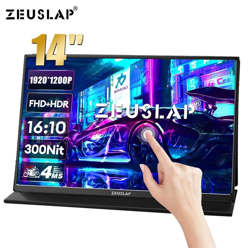 Сенсорний монітор ZEUSLAP Z14 Lite Pro touch Switch ps4/5 xbox ноутбук від компанії ARTMOS - Інтернет магазин - фото 1