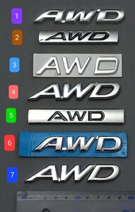 Шильдик AWD 4WD 44 Напис Ємблема GT line