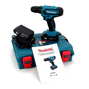 Шуруповерт акумуляторний Makita 550DWE 24V з набором інструментів