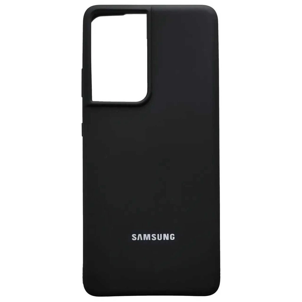 Силіконовий чохол Silicone Case Samsung S21 Ultra Black від компанії ARTMOS - Інтернет магазин - фото 1