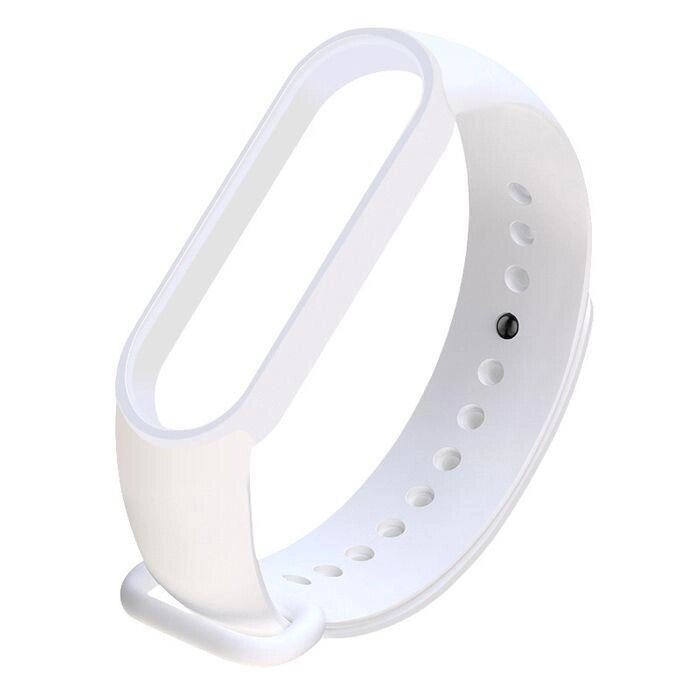 Силіконовий ремінець для Xiaomi Mi Band 5 6 (Білий White) 909250 від компанії ARTMOS - Інтернет магазин - фото 1