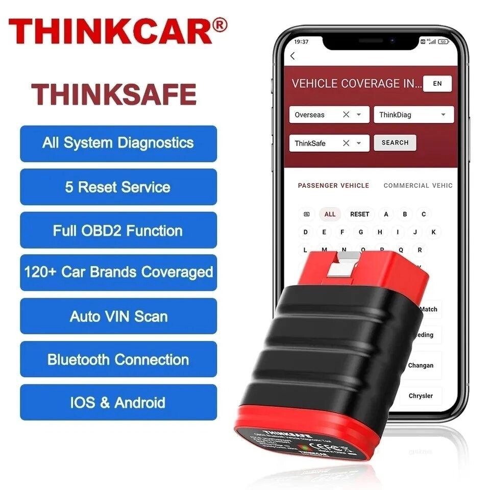 Сканер THINKCAR SAFE OBD діагностика авто LAUNCH СТО автоелектрик pro від компанії ARTMOS - Інтернет магазин - фото 1