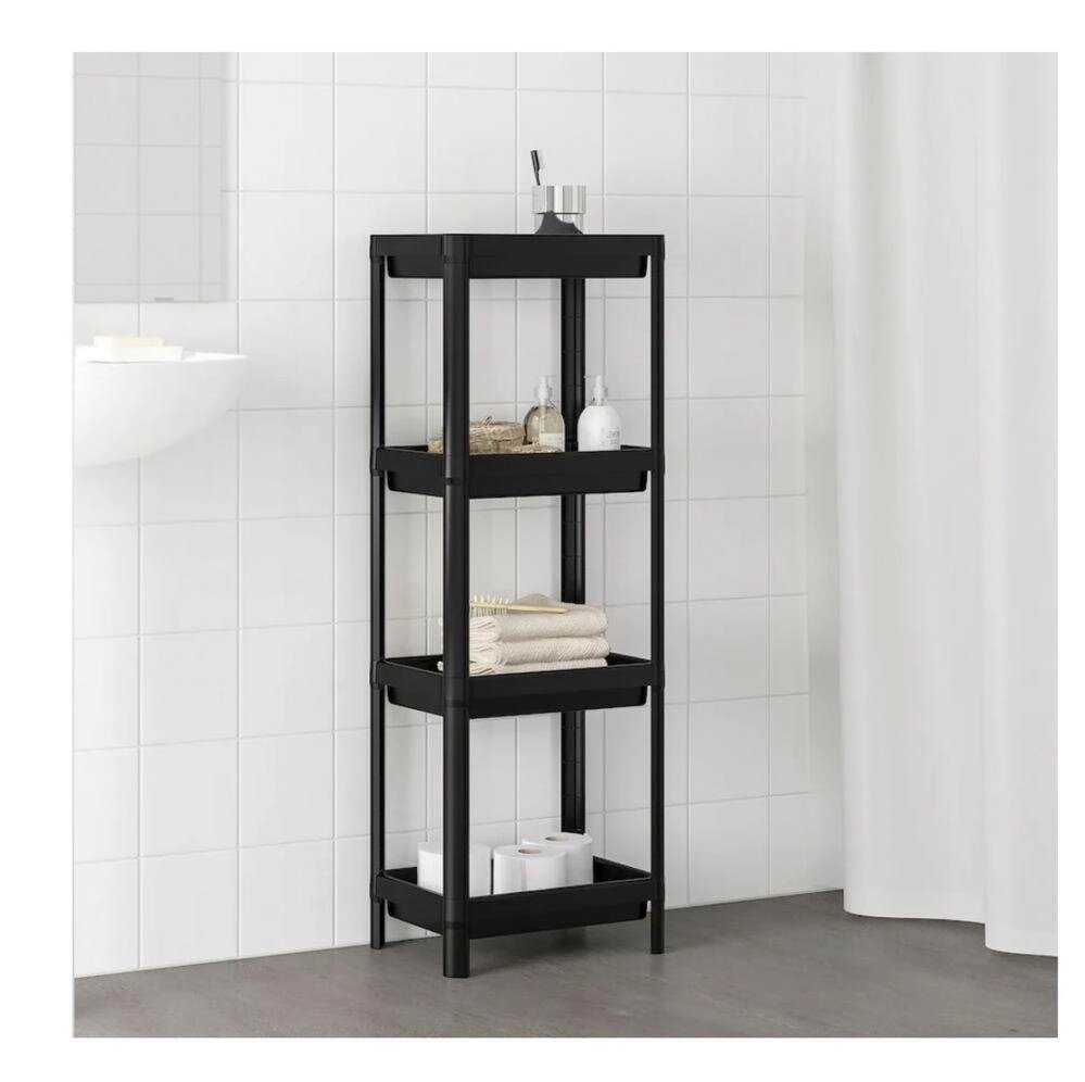 Стійка у ванній кімнаті Ikea, Black 36x23x100, Stellage, Vesken Vesken Logments від компанії ARTMOS - Інтернет магазин - фото 1