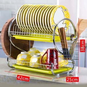 Стійка для сушіння посуду Kitchen storage rack, нержавіюча сталь