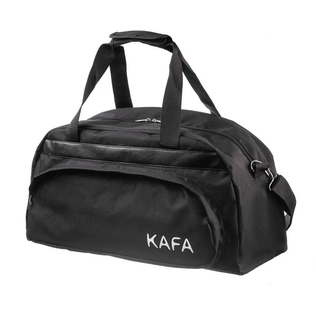 Сумка спортивна дорожня тканинна KAFA 9166 чорна і сіра від компанії ARTMOS - Інтернет магазин - фото 1