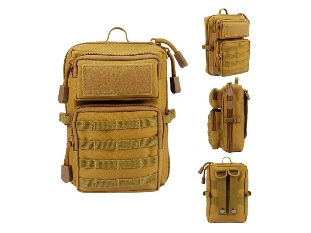 Сумка сумка маленька BACKPACK койот для смартфона з MOLLE від компанії ARTMOS - Інтернет магазин - фото 1