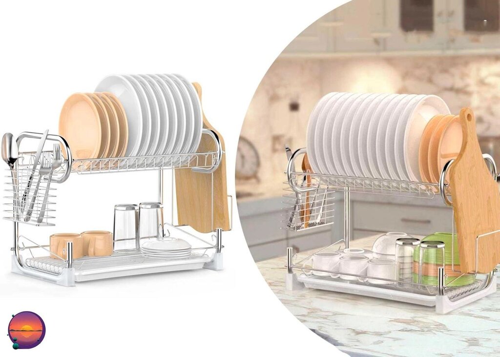 Сушарка для посуду Kitchen Storage Rack сушка стійка для посуду від компанії ARTMOS - Інтернет магазин - фото 1