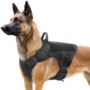 Тактична шлейка/шлея-жилет заряджання-повідець для собаки/пса з MOLLE