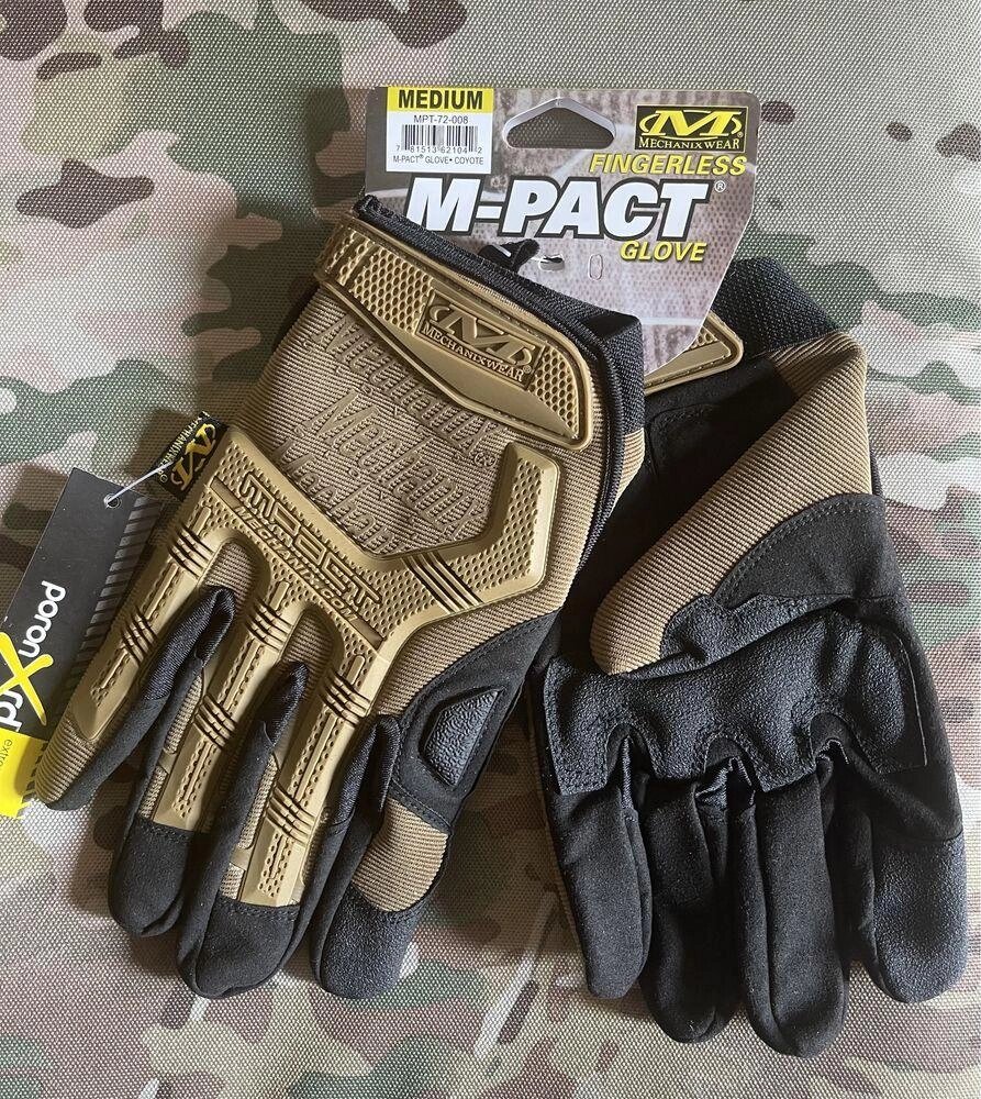 Тактичні рукавички Mechanix M-Pact у кольорі олива та койот від компанії ARTMOS - Інтернет магазин - фото 1