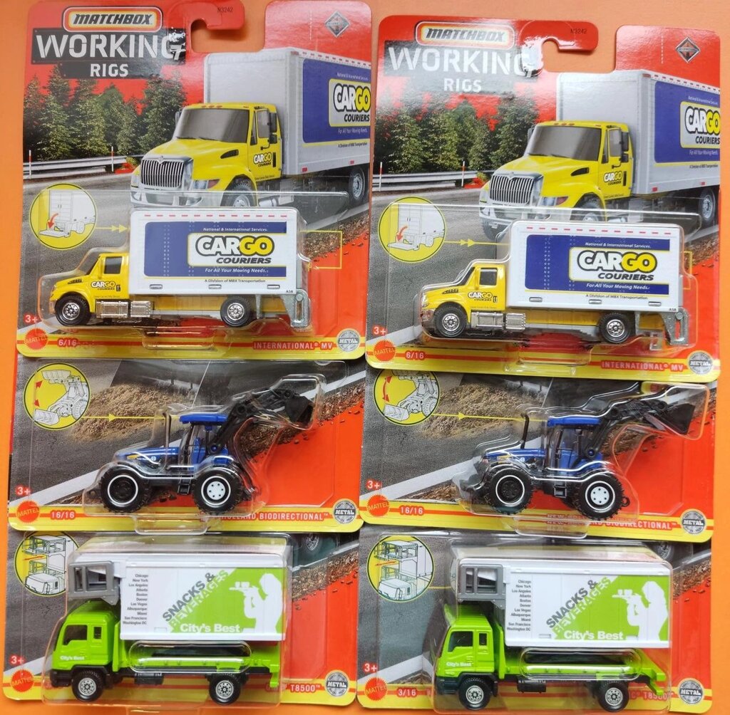 Техніка матчбокс трактор, вантажівка, matchbox working rigs, робоча техн від компанії ARTMOS - Інтернет магазин - фото 1