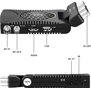 Тб тюнер т2 scart DVB-T2 180 ° USB HDMI full HD
