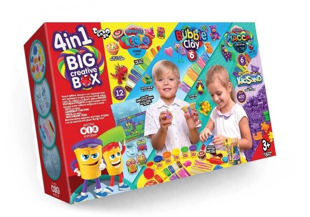 Творчості 4 в 1 Danko toys BIG CREATIVE BOX ліплення BCRB-01-01B від компанії ARTMOS - Інтернет магазин - фото 1