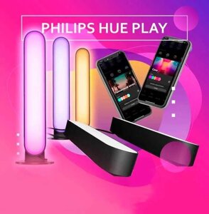 Розумні світлодіодні LED лампи панелі Philips Hue Play 2шт HomeKit