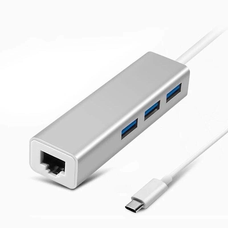 USB Hub Переходник MacBook Ноутбук Хаб TypeC - Ethernet 100MB RJ45 №22 від компанії ARTMOS - Інтернет магазин - фото 1