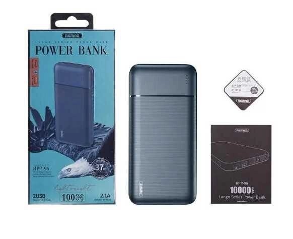 Зарядний пристрій повер банк Power Bank Remax RPP-96 на 10000mAh від компанії ARTMOS - Інтернет магазин - фото 1