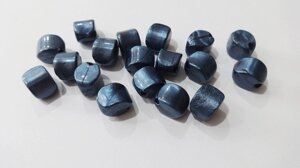 Пластикові намистини для біжутерії темно-сині