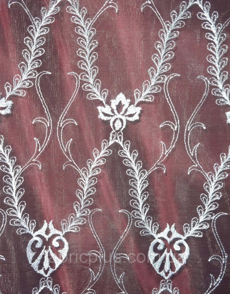 Гардинное полотно вышивка на Французском вуале 280 см ##от компании## Fabric Plus - ##фото## 1