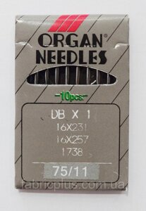 Голки для промислових машин DВx1 №75/11 Organ Needles (10 шт)