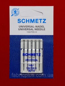 Голки універсальні №90/14 Schmetz для побутових швейних машин (5 шт)