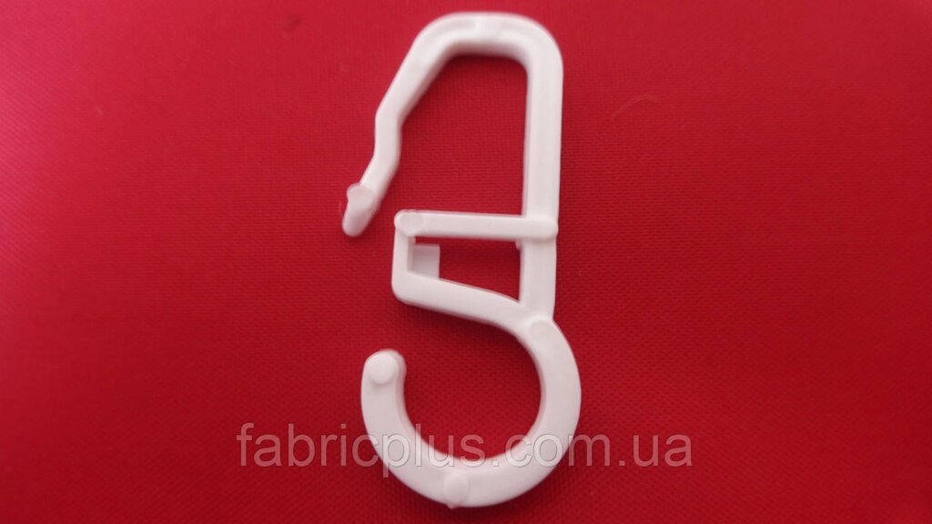 Крючок для карниза   белый ##от компании## Fabric Plus - ##фото## 1