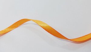 Стрічка атласна 0.6 см, помаранчева (151)