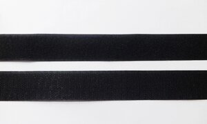 Липучка текстильна 3 см посилена чорна
