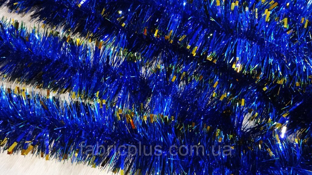 Мишура новогодняя лапша 10 см цветная 2.5 м ##от компании## Fabric Plus - ##фото## 1
