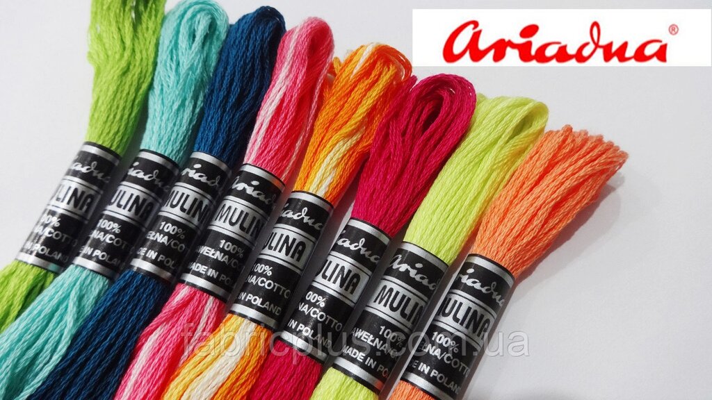 Нитки мулине для вышивки "Ариадна" ##от компании## Fabric Plus - ##фото## 1